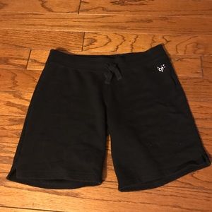 Black cotton shorts
